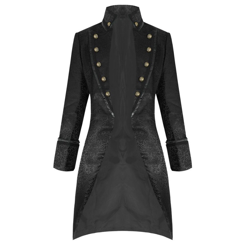 Pentagramme Salvatore Black Mens Coat 